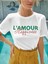 Kadın / Kız Oversize T-Shirt L' Amour Baskılı 5