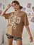 Kadın / Kız Toprak Oversize T-Shirt Beauty Ferent Baskılı 4
