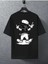 Funny Bear Baskılı Oversize Erkek T-Shirt Salaş Boyfirend 2