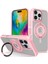 iPhone 16 Pro Banza Magsafe Standlı Kapak - Pembe 11 1