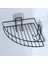 Buffer® Yapışkanlı Banyo Köşeliği Kancalı Köşe Rafı Duş Şampuanlık Duvar Düzenleyici Organizer Raf 3