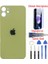 Apple iPhone 11 Arka Kapak Pil Kapağı + Yapıştırıcı+Kırılmaz+Tamir Seti Sarı Renk 1