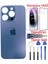 Apple iPhone 15 Pro Max Arka Kapak Pil Kapağı + Yapıştırıcı+Kılıf+Kırılmaz Mavi Titanyum Renk 1