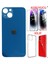 Apple iPhone 13 Arka Kapak Pil Kapağı +Kılıf+Kırılmaz Mavi Renk 1