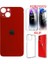 Apple iPhone 13 Mini Arka Kapak Pil Kapağı +Kılıf+Kırılmaz Kırmızı Renk 1