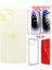 Apple iPhone 15 Arka Kapak Pil Kapağı +Kılıf+Kırılmaz Sarı Renk 1