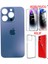 Apple iPhone 15 Pro Arka Kapak Pil Kapağı +Kılıf+Kırılmaz Mavi Titanyum Renk 1