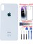 Apple iPhone Xs Max Arka Kapak Pil Kapağı + Yapıştırıcı+Kılıf+Kırılmaz Beyaz Renk 1