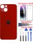 Apple iPhone 13 Mini Arka Kapak Pil Kapağı + Yapıştırıcı+Kılıf+Kırılmaz Kırmızı Renk 1