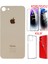 Apple iPhone 8 Arka Kapak Pil Kapağı +Kılıf+Kırılmaz Gold Renk 1