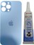 Apple iPhone 13 Pro Arka Kapak Pil Kapağı + Yapıştırıcı Mavi Renk 1