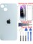 Apple iPhone 13 Mini Arka Kapak Pil Kapağı + Yapıştırıcı+Kılıf+Kırılmaz Beyaz Renk 1