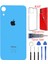 Apple iPhone Xr Arka Kapak Pil Kapağı + Yapıştırıcı+Kılıf+Tamir Seti Mavi Renk 1