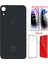 Apple iPhone Xr Arka Kapak Pil Kapağı +Kılıf+Kırılmaz Siyah Renk 1