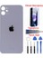 Apple iPhone 11 Arka Kapak Pil Kapağı + Yapıştırıcı+Kırılmaz+Tamir Seti Lila Renk 1