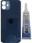 Apple iPhone 12 Mini Arka Kapak Pil Kapağı + Yapıştırıcı Mavi Renk 1