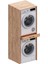 Voca Smartbox Çamaşır ve Kurutma Makinesi Dolabı -Çekmeceli,atlantik Çam -2 Parça Set 1