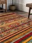 Vintage Desenli Halı, Pamuk Dokuma Pamuklu Taban Dekoratif Halı Kilim 29 3