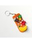 Jibbitz Turuncu Delikli Anahtarlık 4 Lü Set Meyve ve Içecek Temalı (Yumuşak Kauçuk) 1