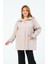 Seyhan Büyük Beden Kadın Mevsimlik Astarlı Kısa Polyester Trençkot 4