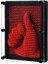 Büyük Boy Kırmızı Pin Art Red 3-Dimensional Pin Sculpture Vıp Kırmızı Pinart 3D Çivi Sanatı 21X16 cm 2