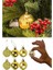 12 Adet Gold 2,5 cm Süs Topu parlak Gold mat Gold 12 Li Süs Mini Yılbaşı Topu Noel Çam Ağacı Topu 2