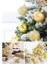 12 Adet Gold 2,5 cm Süs Topu parlak Gold mat Gold 12 Li Süs Mini Yılbaşı Topu Noel Çam Ağacı Topu 3