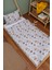 Organik Montessori Nevresim Seti (100X200) - Uzayda Ayı 1