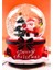 Yeni Yıl Noel Baba ve Çam Ağacı Temalı Kar Küresi 13 cm ışıklı Müzikli Yılbaşı Noel Baba Işıklı Müzikli Kar Küresi Dekoratif Hediye 3