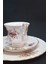 Lavender Rose Bone China Antika Duble Boy Kahve Fincanı 3 Parça 180 ml 4