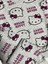 Kız Çocuk Pamuklu Gri Pembe Hello Kitty Desenli Uzun Kollu Mevsimlik Pijama Takımı 3