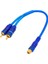 Powermaster Anfi Y Kablo 1 Dişi 2 Erkek 25 cm Silikon Kablo Amfi Y Kablo Rca Cadence Kablo 1
