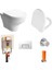 Zentrum Asma Klozet + Vitra Yavaş Kapanır Kapak+ Vitra Gömme Rezervuar Set 1