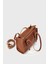 Kadın Taba Suni Deri Dikiş Detaylı Mini Tote Çanta 3