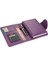 5192 Ajanda Tarihsiz Kareli 14 x 20 cm Ajanda/defter Hesap Makineli Suni Deri Organizer, Lila 2