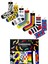 7'li Socks Renkli Desenli Tasarım Çorap 1