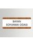 Bayan Soyunma Odası Ofis Departman Kapı İsimliği, Yönlendirme Levhası 26X10 cm Beyaz-Ceviz 1