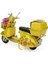 Dekoratif Metal Scooter Sepetli 3