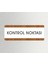 Kontrol Noktası Ofis Departman Kapı İsimliği, Yönlendirme Levhası 26X10 cm Beyaz-Ceviz 1