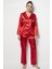 Faryanight Saten Uzun Kollu Düğmeli Gömlek Pijama Takımı 5