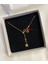 Collection Taşlı Yıldız ve Nal Altın Kaplama Çelik Gold Asansör Kolye Sevgililer Günü Özel 1