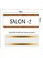 Salon 1 Ofis Departman Kapı İsimliği, Yönlendirme Levhası 26X10 cm Beyaz-Ceviz 3