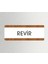 Revir Ofis Departman Kapı İsimliği, Yönlendirme Levhası 26X10 cm Beyaz-Ceviz 1