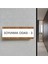 Soyunma Odası 3 Ofis Departman Kapı İsimliği, Yönlendirme Levhası 26X10 cm Beyaz-Ceviz 2