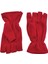 Unisex Kışlık Kırmızı Parmaksız Kesik Yarım Parmak Termal Polar Eldiven Glove 3