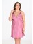 Büyük Beden 2li Gülkurusu Sabahlık Takımı Bigsize 6204 2