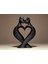 3D Baskı Aşk Kedileri Heykeli – Dekoratif Romantik Obje 1