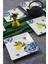 6'lı Special Handmade Limon Desen Tatlı Tabak Seti Sunum Servis Tabakları Pasta Set 15 cm 2