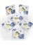 6'lı Special Handmade Limon Desen Tatlı Tabak Seti Sunum Servis Tabakları Pasta Set 15 cm 3