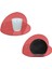 Oval 2'li Duvar Raf (Transparan Bordo) 3